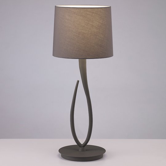 Lua - bordslampa med textilskärm, 25 cm
