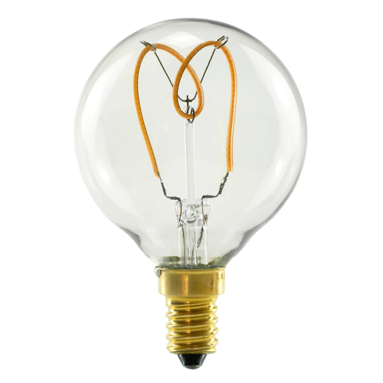 SEGULA LED-globlampa E14 3,2W 2 200 K dimbar klar