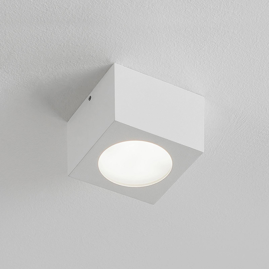 Arcchio Nieva downlight, GX53, vit, kantig