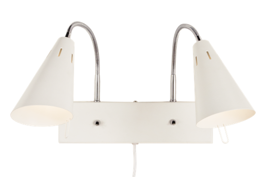 Eva vägglampa dubbel (Svart)