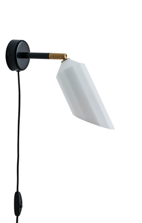PLIVERRE Vägglampa Svart
