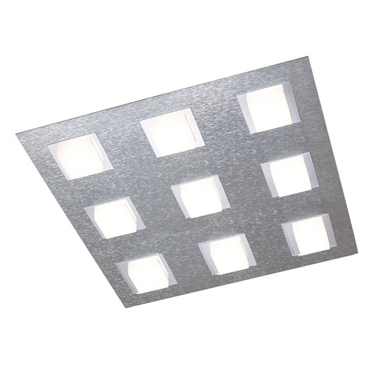 GROSSMANN Basic taklampa 9 lampor aluminium