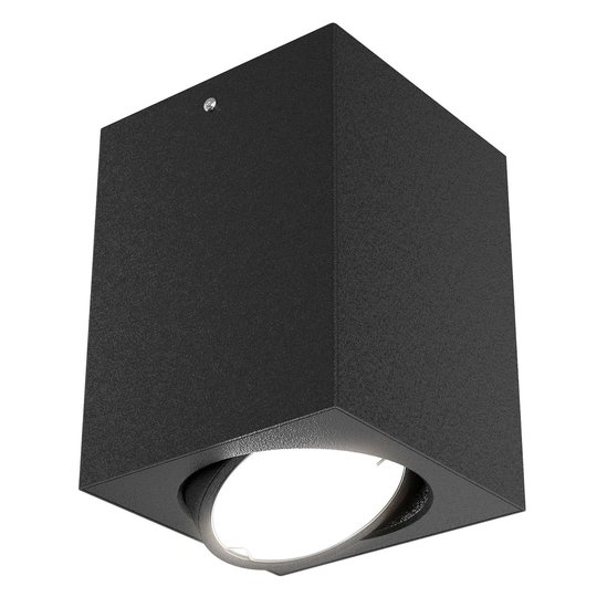 LED-takspotlight 7120 med GU10-LED-lampa, svart