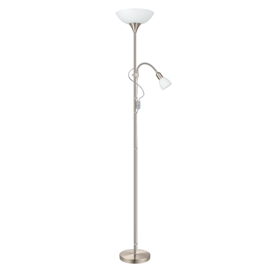 Stabil golvlampa UP2 med läslampa