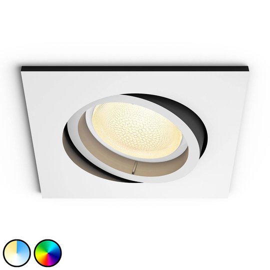 Philips Hue Centura LED-inbyggnadsspot kantig, vit