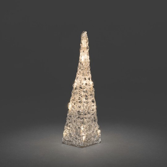 Pyramid akryl 40cm LED (Klar/transparent)