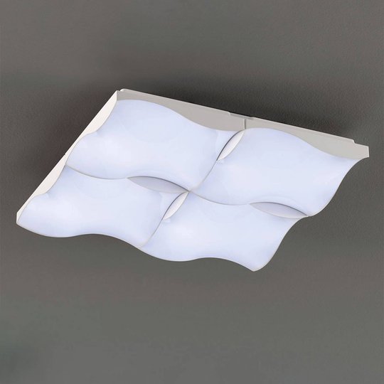 LED-taklampa Dirk justerbar vit, 54 x 54 cm