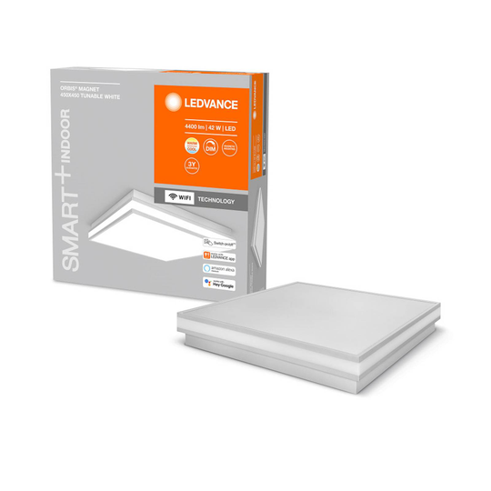 LEDVANCE SMART+ WiFi Orbis Magnet grå, 45 x 45 cm