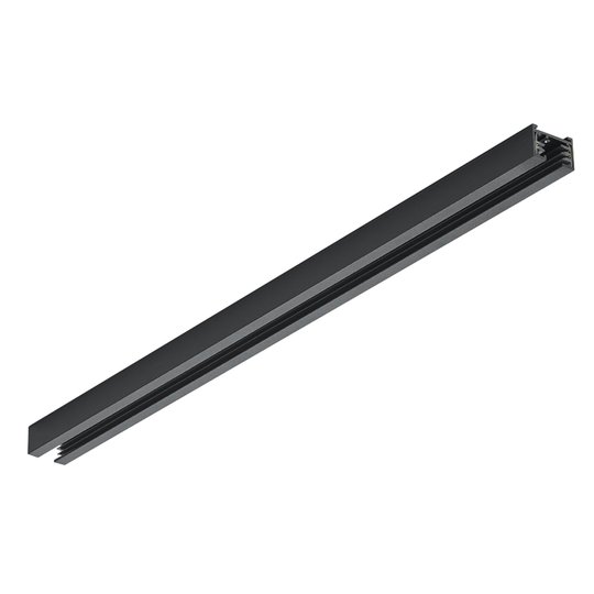 2-fas skena DUOline, svart matt, 50 cm