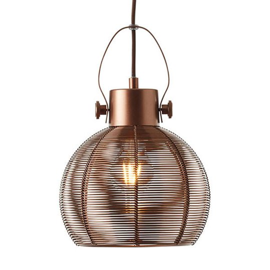 Hänglampa Sambo, burskärm 1 lampa brun