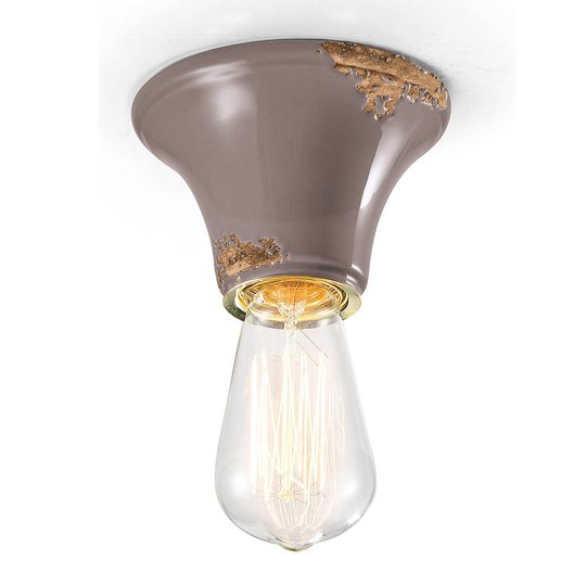 Vintage-taklampa C132 taupe