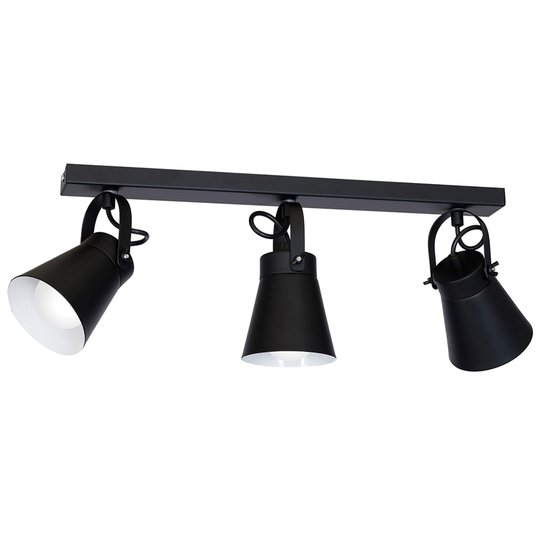 Taklampa Amos, svart, 3 lampor