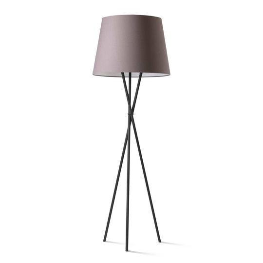Ozonos Hailey AC- 1 LED-golvlampa svart/askgrå