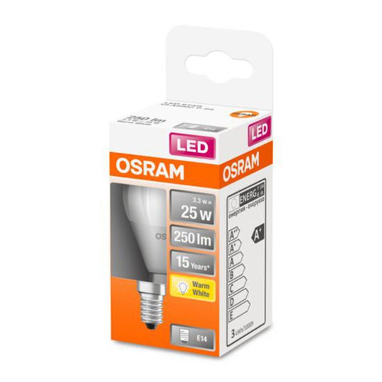 OSRAM Classic P LED-lampa E14 3,3 W 2 700 K matt