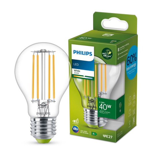 E27 2,3W LED Normal Klar