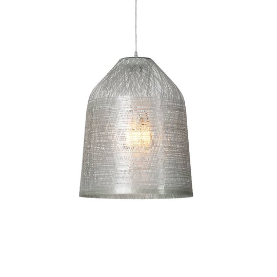Karman Black Out utomhushänglampa, Ø 35 cm, klar