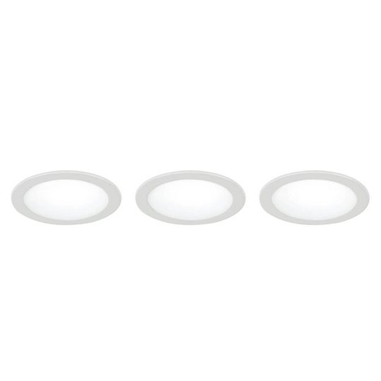 LED-inbyggnadslampa Fusion brett ljus, 3, vit