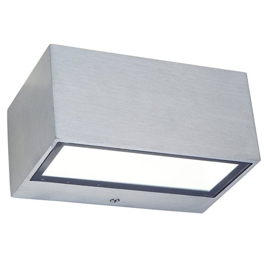 LED-utomhusvägglampa Gemini 14 cm, stål