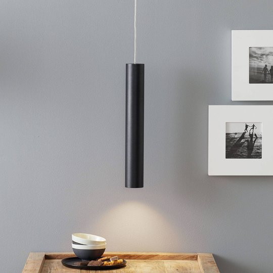 Lucande Luana pendellampa 40 cm svart