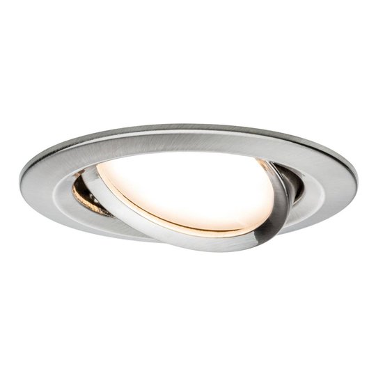 Paulmann 3-pack LED-spot Slim Coin svängbar järn