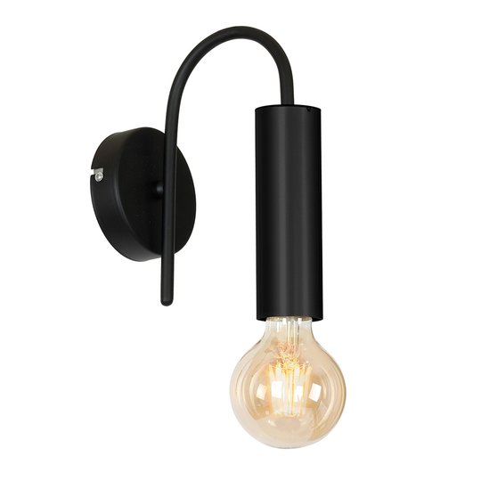 Vägglampa Loppe, 1 lampa, svart
