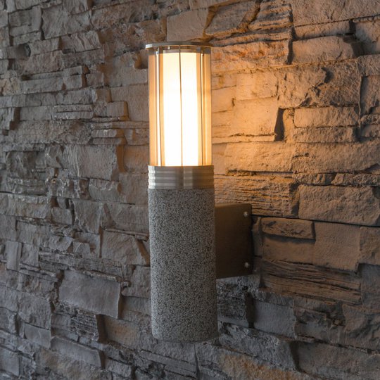 Robust LED-vägglampa Laguna för utomhusbruk
