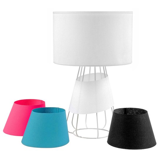 Bordslampa Patrizia, vit
