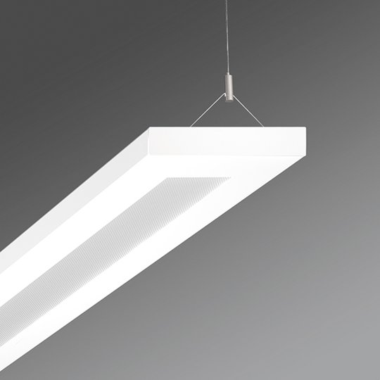 LED-kontorshänglampa Stail mikroprisma 32 W vit