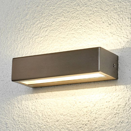 Patricia - rak LED-utomhuslampa, rostfritt stål