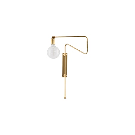 Vägglampa Swing 35cm Mässing