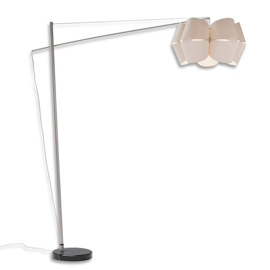 Golvlampa Bridge av vitt lärkträ