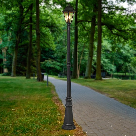 Grafitgrå mastlampa Edana