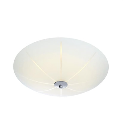 Nazca Plafond LED 43cm Vit/Krom