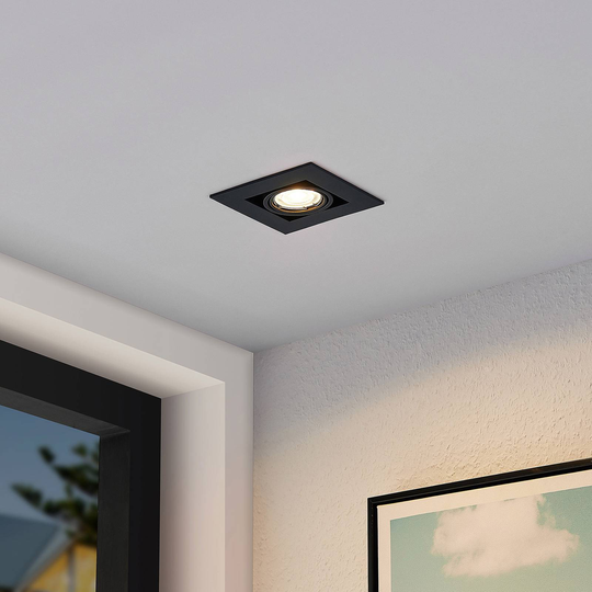 Arcchio Taneja inbyggnadslampa, 1 lampa, svart