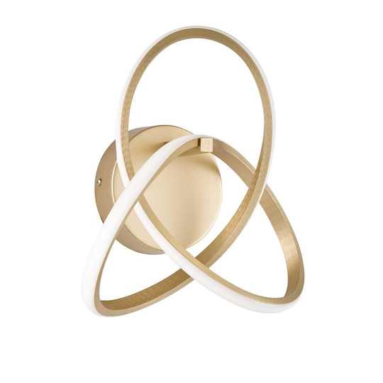 Indigo vägglampa (Borstat guld)