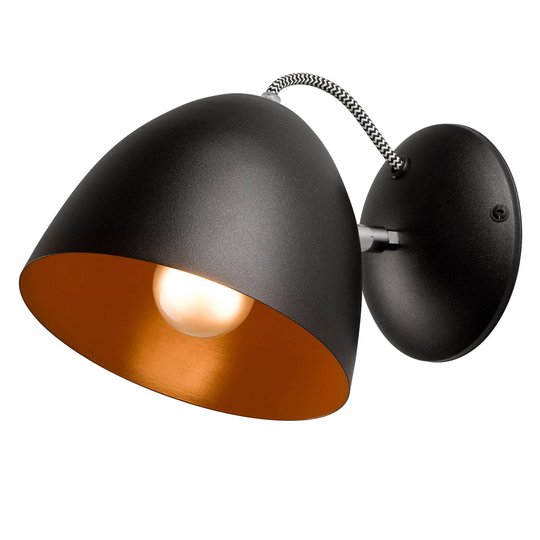 Vägglampa Atlantik, svart