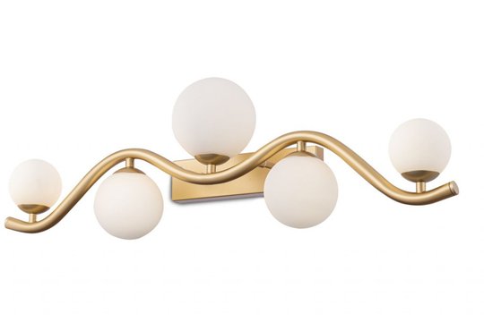 Uva vägglampa (Mässing/guld)
