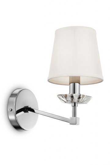 Beira vägglampa 1L (Silver)