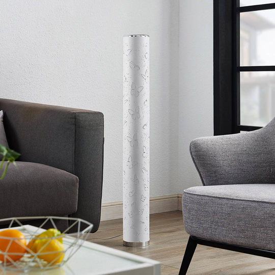 Lindby Tarlin LED-golvlampa, fjärilar