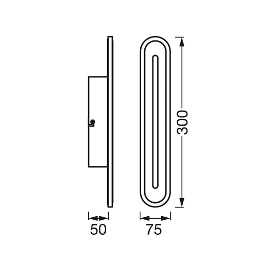 LEDVANCE SMART+ WiFi Orbis Bath Wall 30 cm vit