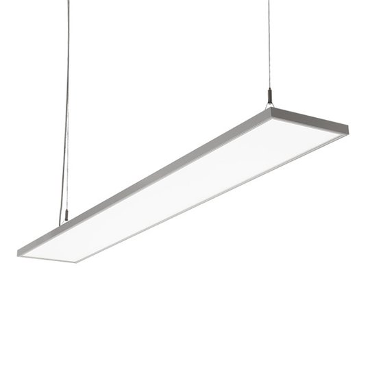 LED-hänglampa C95-P, silvergrå, 149,4 cm