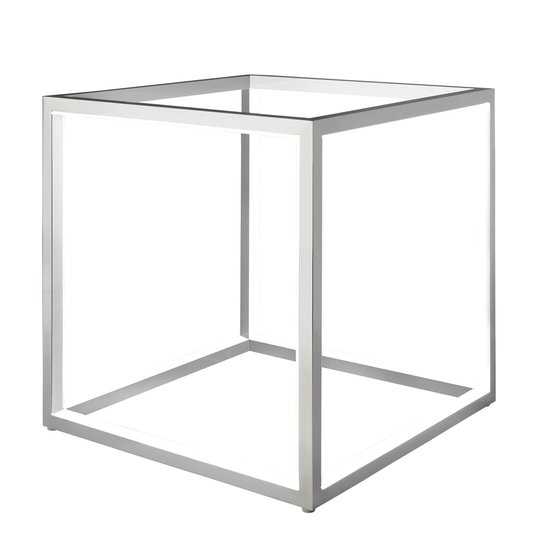 Delux - LED-bordslampa i kubform, aluminium, 30 cm
