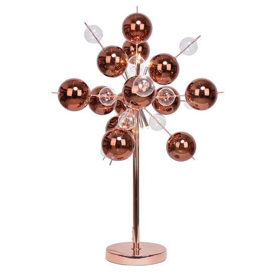 Explosion - intressant bordslampa i koppar