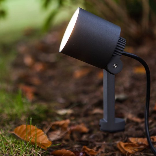 LED-markspettslampa Explorer med spothuvud
