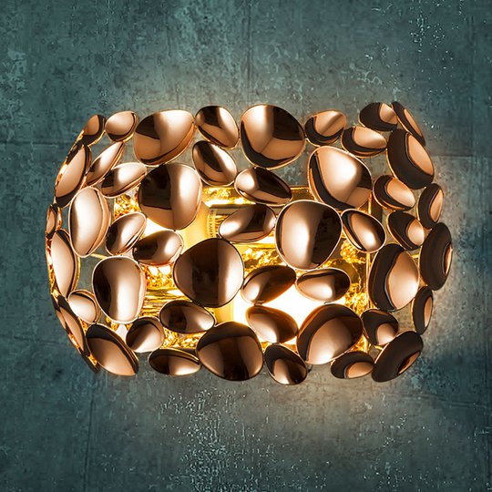 LED-vägglampa Narisa roséguld