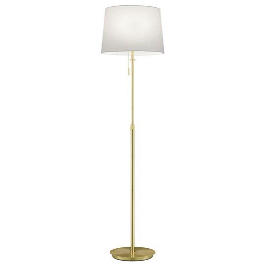Höjdjusterbar golvlampa Lyon med dragströmbrytare