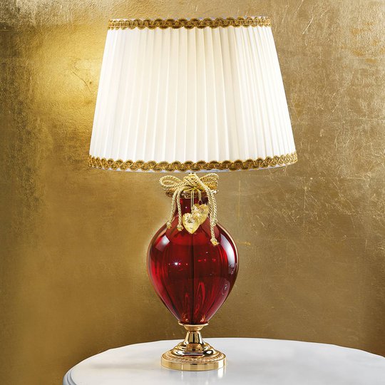 Ädel bordslampa Ella av Muranoglas.