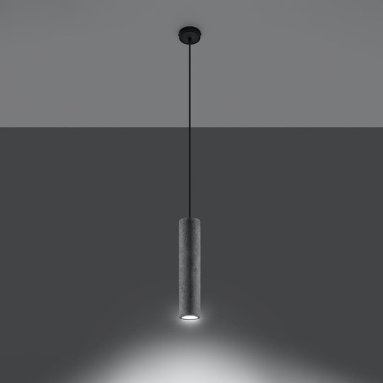 Hänglampa Tube av betong, 1 lampa