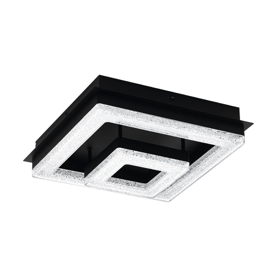 Fradelo 1 Led Plafond 26X26/Kristall (Svart)