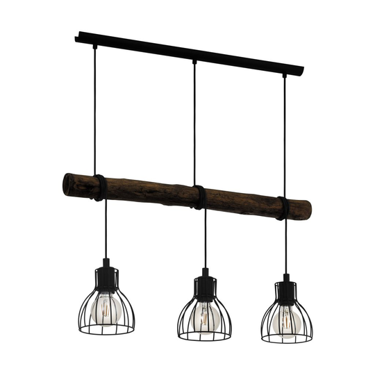 Horningtops taklampa 3L (Svart)